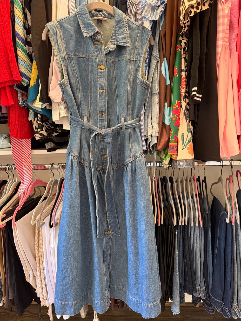 Target Universal Threads Denim Midi Dress Size 4
